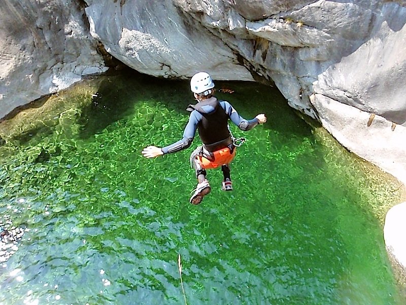 canyoning the alps