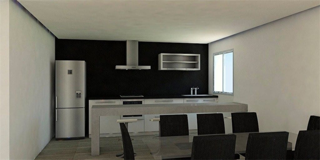 Impression of Kitchen and dining area