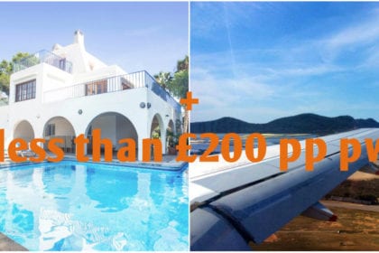 rent an Ibiza villa plus flight