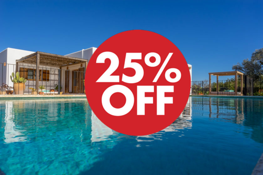 Ibiza rental villas 25% off