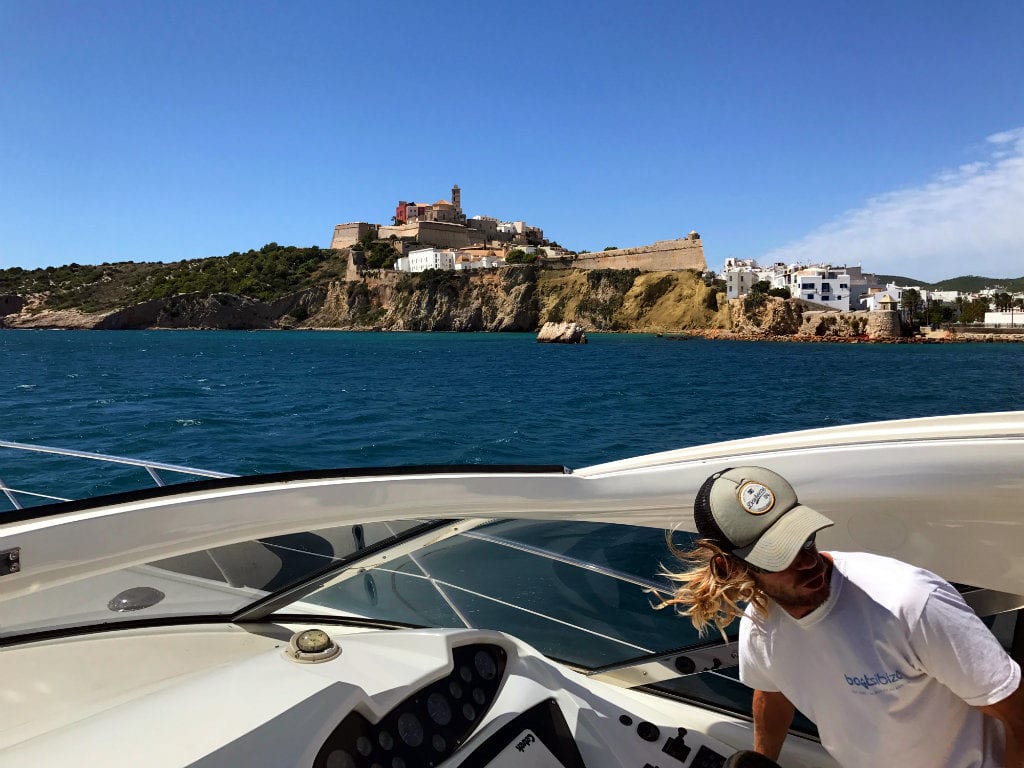 Ibiza in May water taxi