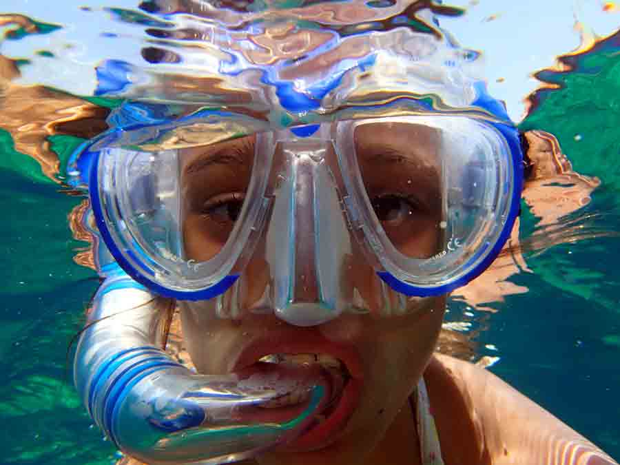 Ibiza in July snorkeling